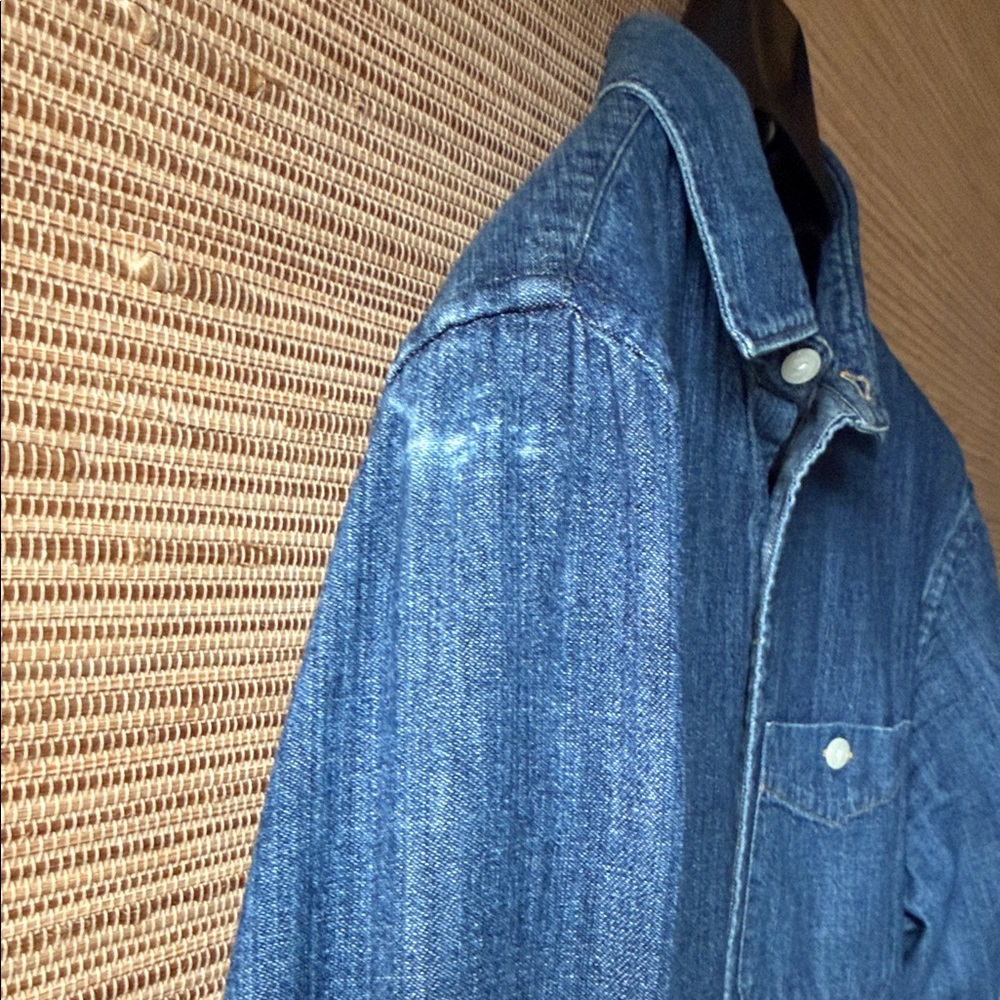 Todd Snyder Indigo Button Down Shirt - Picture 6 of 12